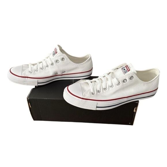 New Converse Chuck Taylor All Star OX Low Top Optical White Size 11 Women 9 Men - Picture 4 of 10
